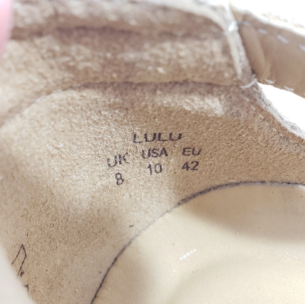 Hotter Comfort Concept Lulu Mary Jane Shoes Size 10 Cream Beige Casual Comfy - Picture 8 of 10